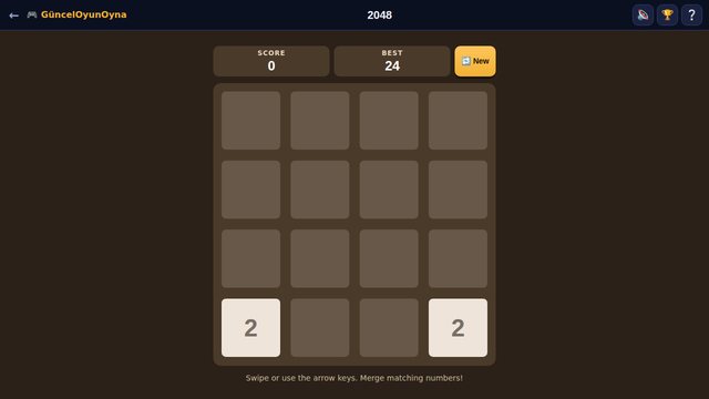 2048 game board
