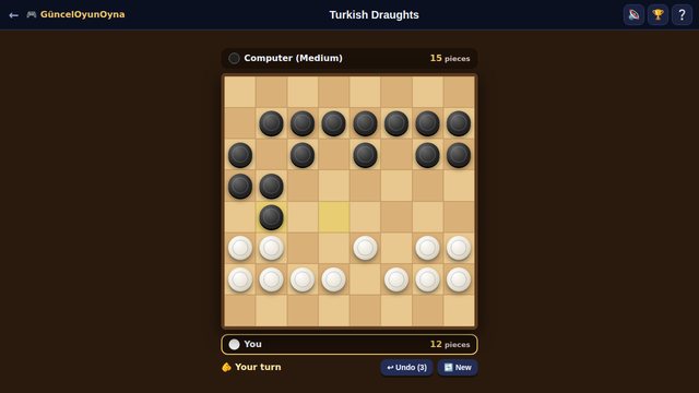 Mandatory capture in Turkish draughts