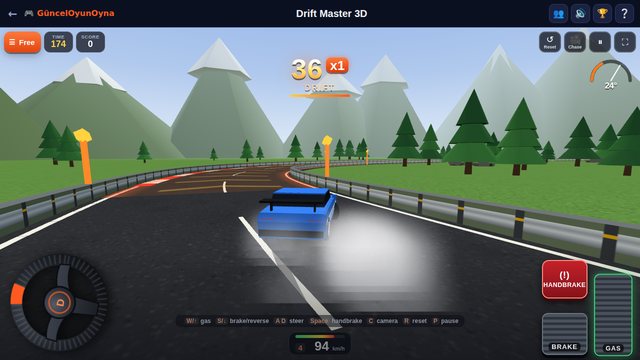 Drift Master 3D: sliding through falling snow on the Snowy Forest track