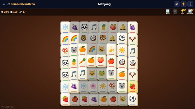 Mahjong Fortress layout