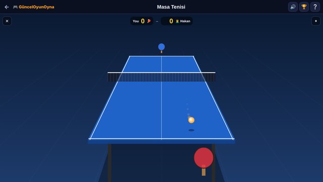 Table Tennis rally and score