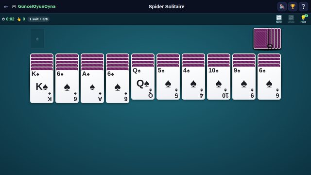 Spider Solitaire with 4 suits