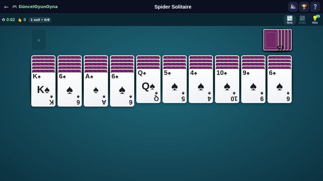 Spider Solitaire completed runs