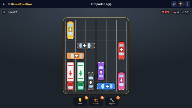 Parking Escape lot full of cars