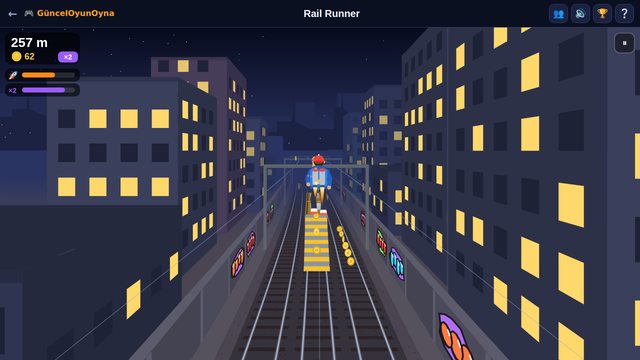Rail Runner flying with the jetpack
