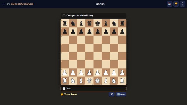 Chess starting position