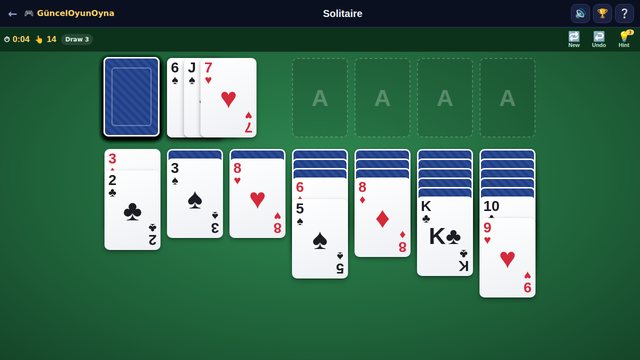Solitaire draw 3 mode