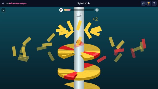 Spiral Tower floors with red zones