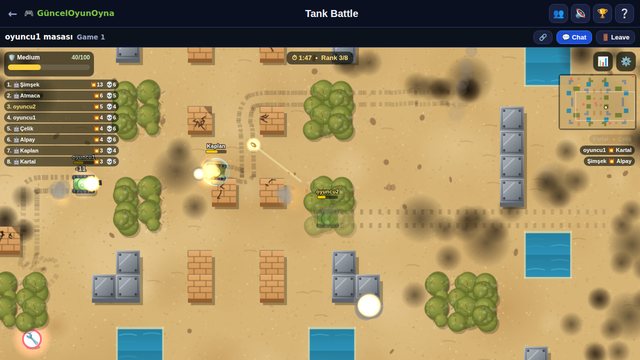 Tank Battle online match
