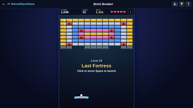 Brick Breaker last fortress level
