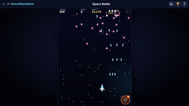 Space Battle enemy wave