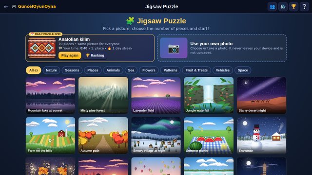 Jigsaw Puzzle picture gallery and daily puzzle