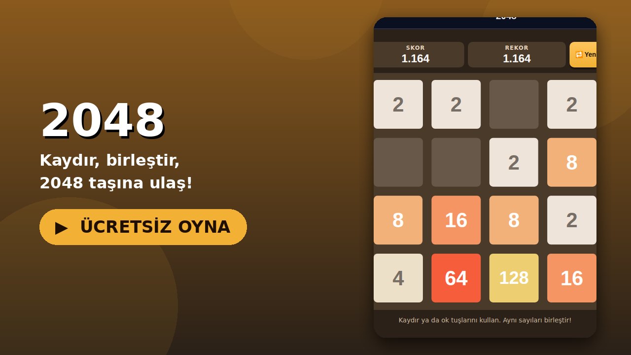 2048 oyun ekranı