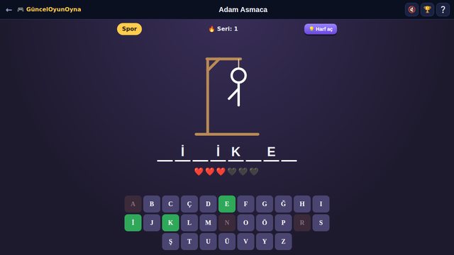 Adam Asmaca kazanma