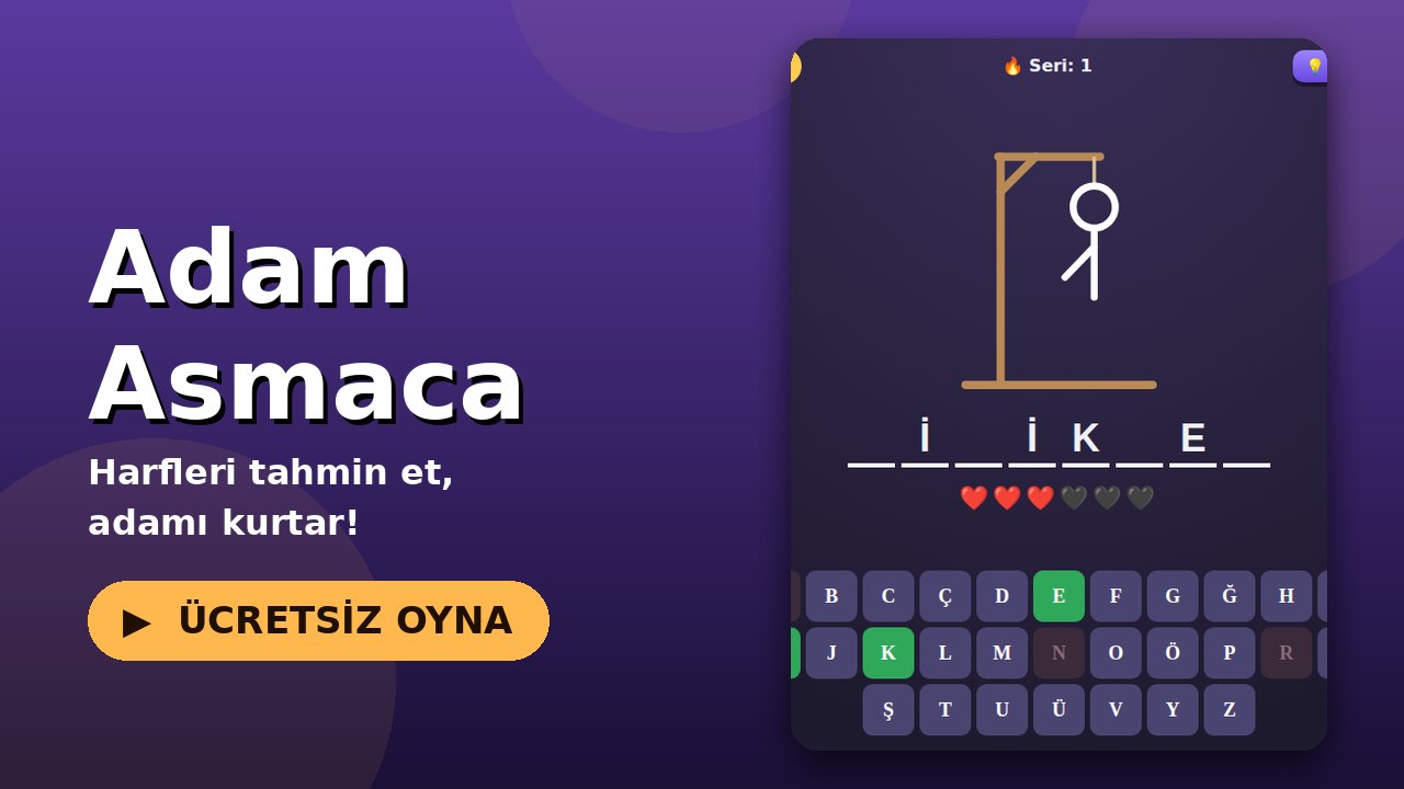 Adam Asmaca oyun ekranı