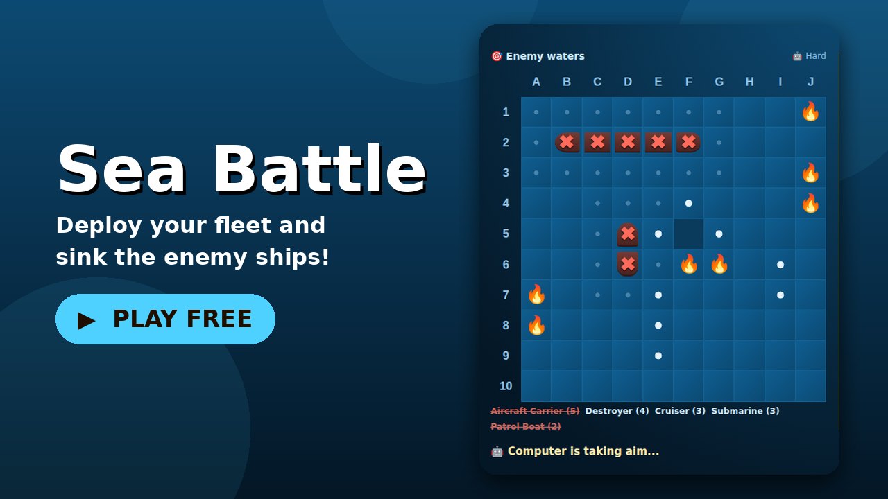 Sea Battle game screen