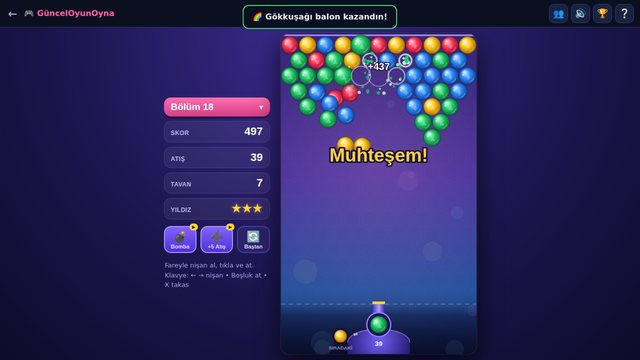 Balon Patlat balonların patlaması ve düşmesi