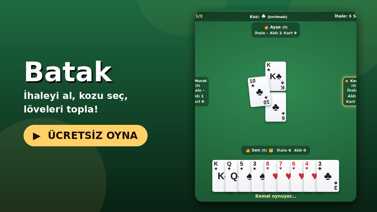 Batak oyun ekranı