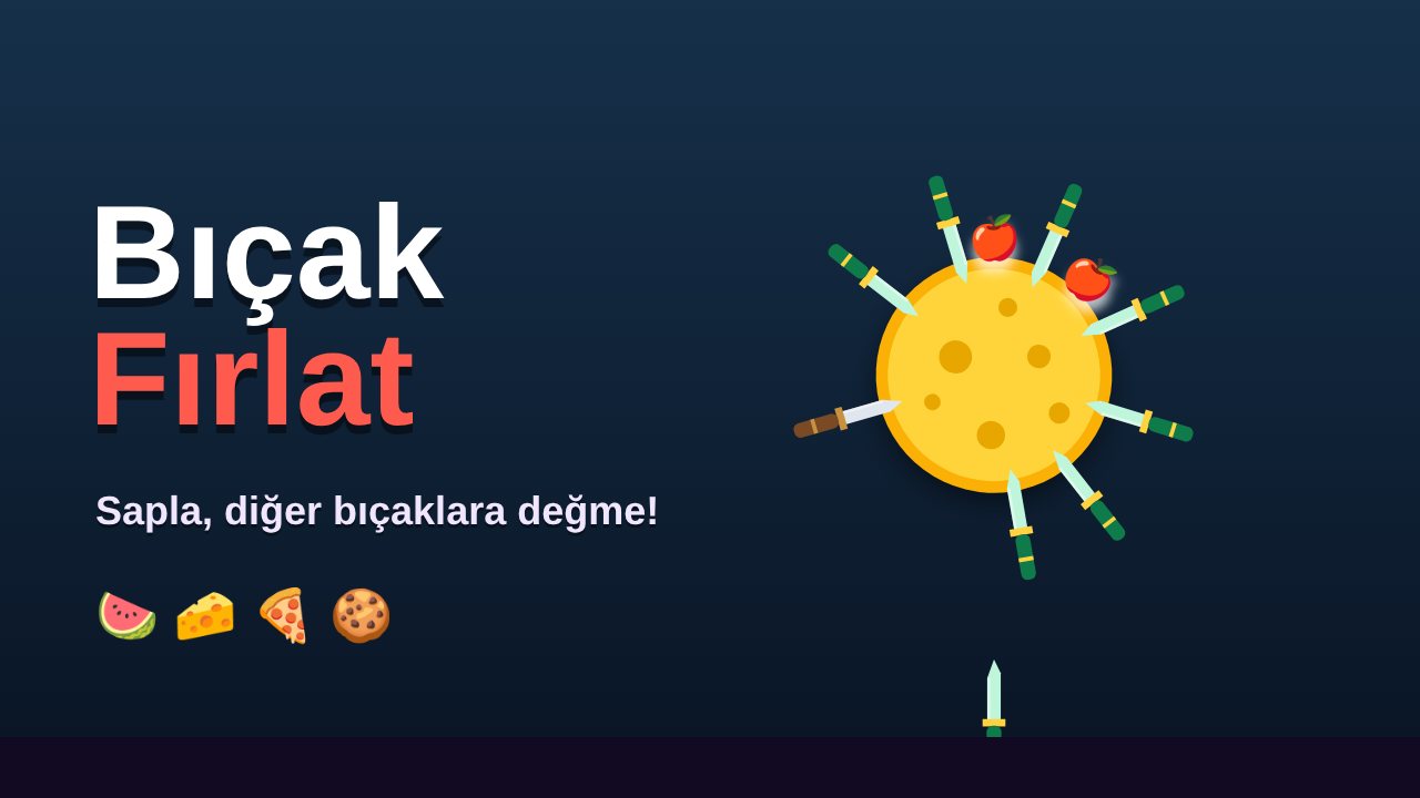 Bıçak Fırlat oyun ekranı