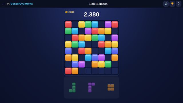 Blok Bulmaca oyun tahtası