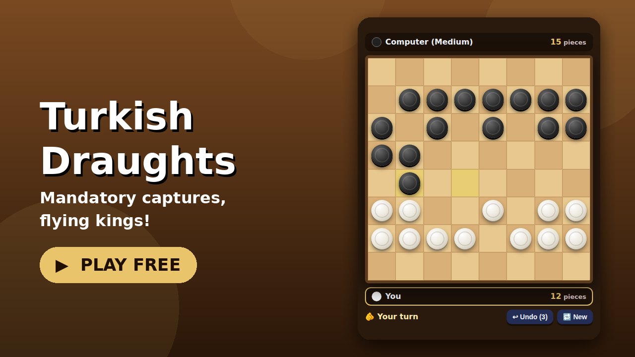 Turkish Draughts game screen