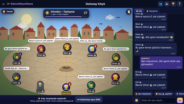 Dolunay Köyü gündüz tartışması ve köy sohbeti
