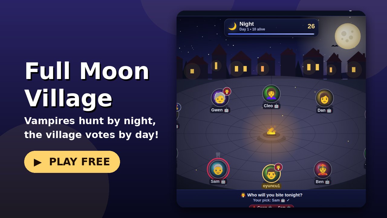 Full Moon Village game screen