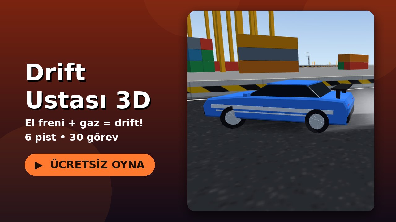 Drift Ustası 3D oyun ekranı