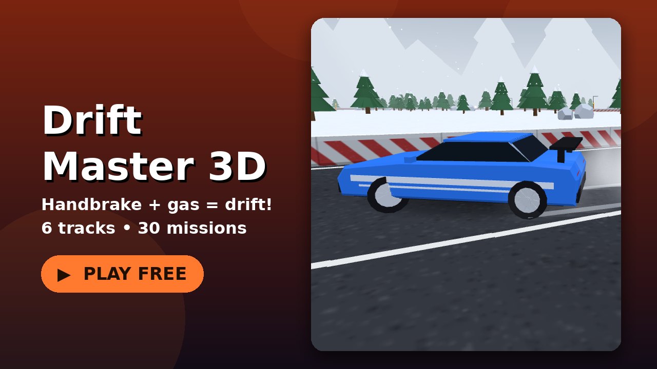 Drift Master 3D game screen