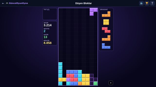 Düşen Bloklar oyun kuyusu