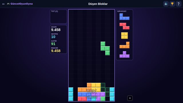 Düşen Bloklar yüksek seviye