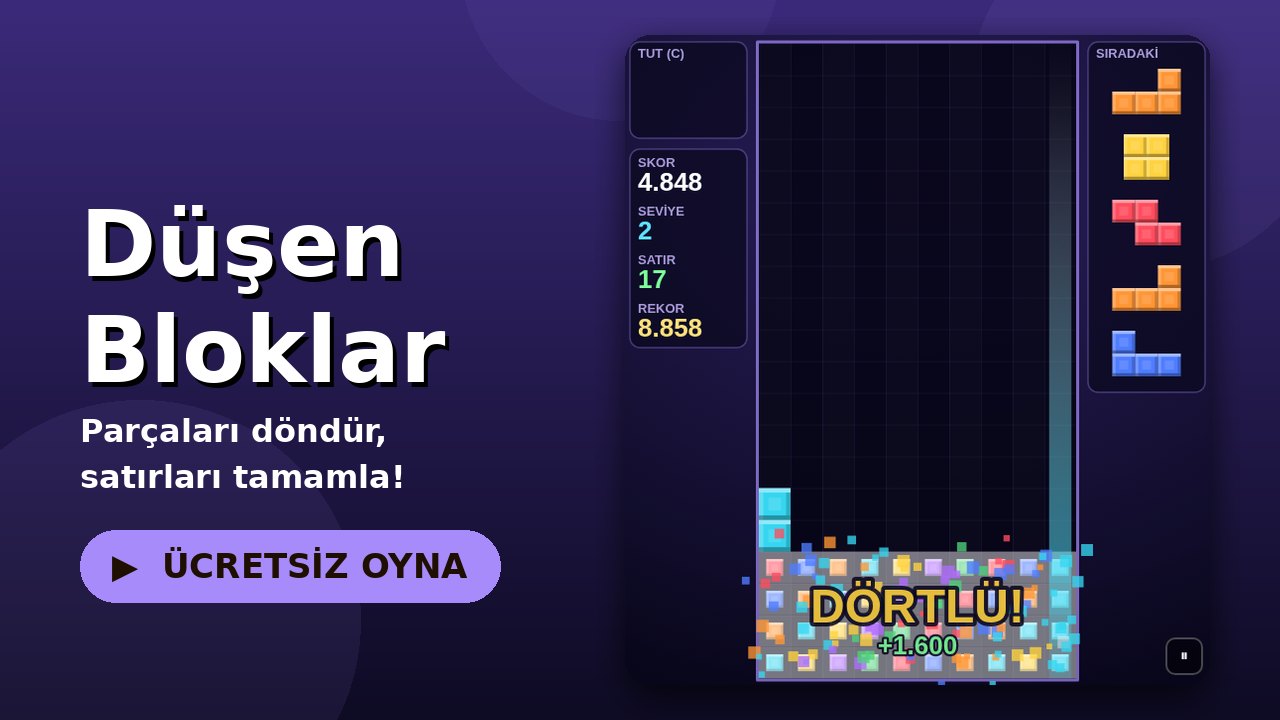 Düşen Bloklar oyun ekranı
