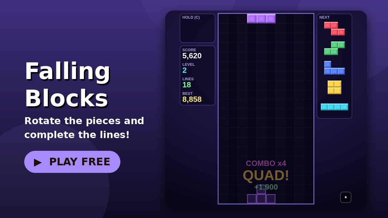 Falling Blocks game screen
