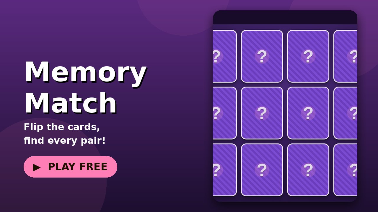 Memory Match game screen