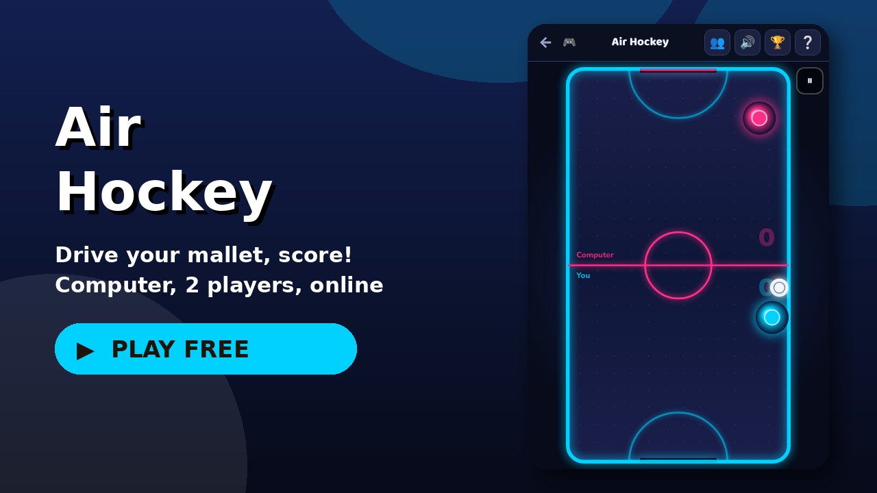 Air Hockey game screen