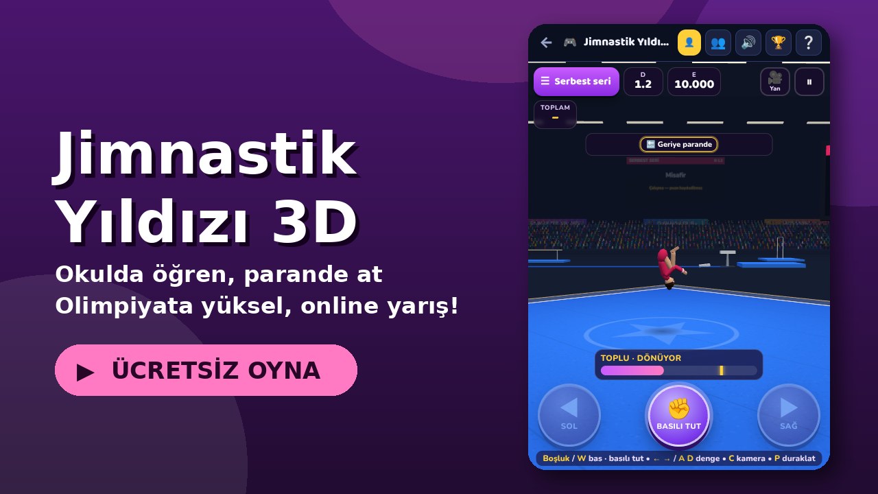 Jimnastik Yıldızı 3D oyun ekranı