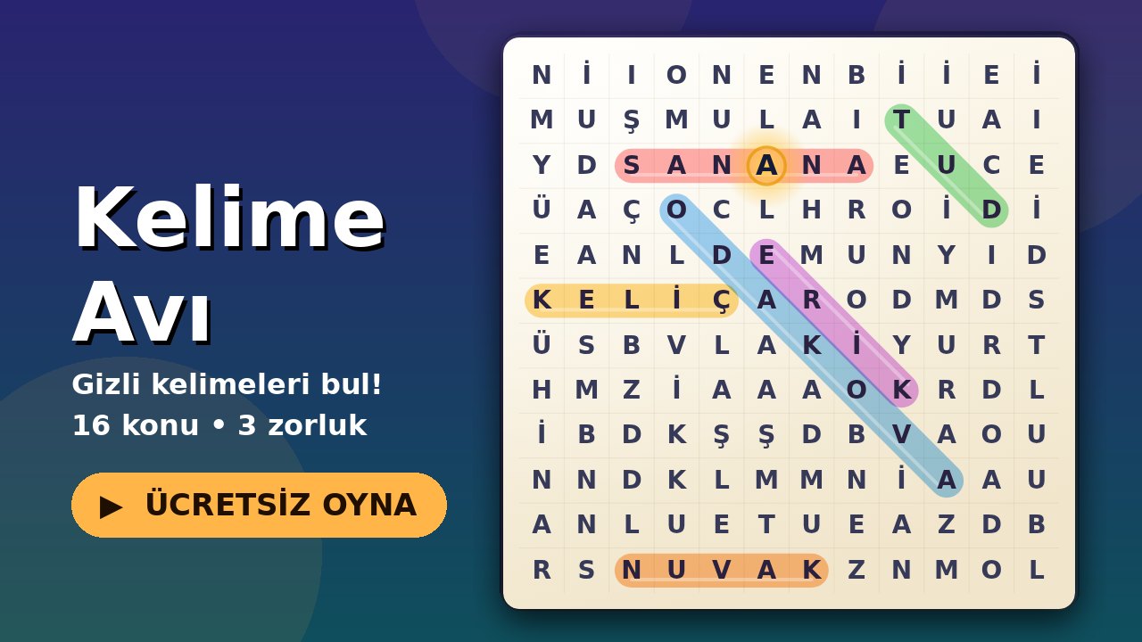 Kelime Avı oyun ekranı