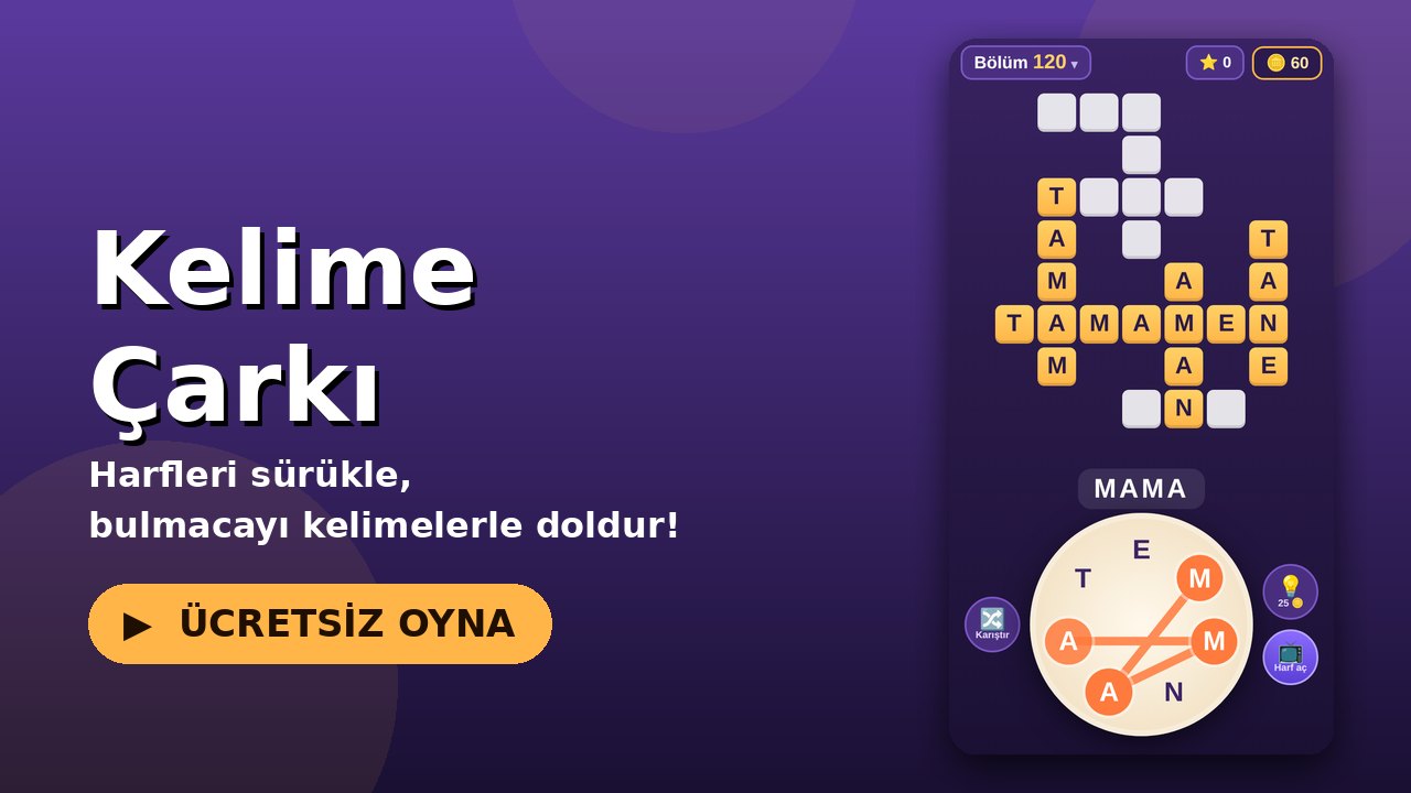 Kelime Çarkı oyun ekranı