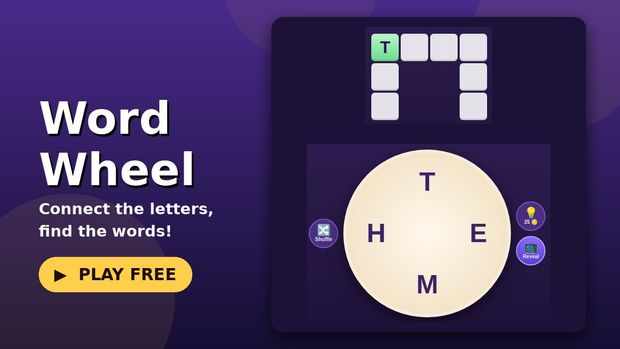 Word Wheel game screen