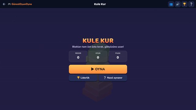 Kule Kur: mükemmel bırakış serisi