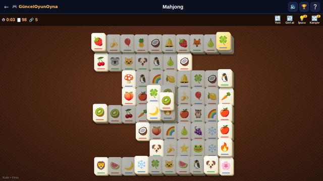 Mahjong Kale yerleşimi
