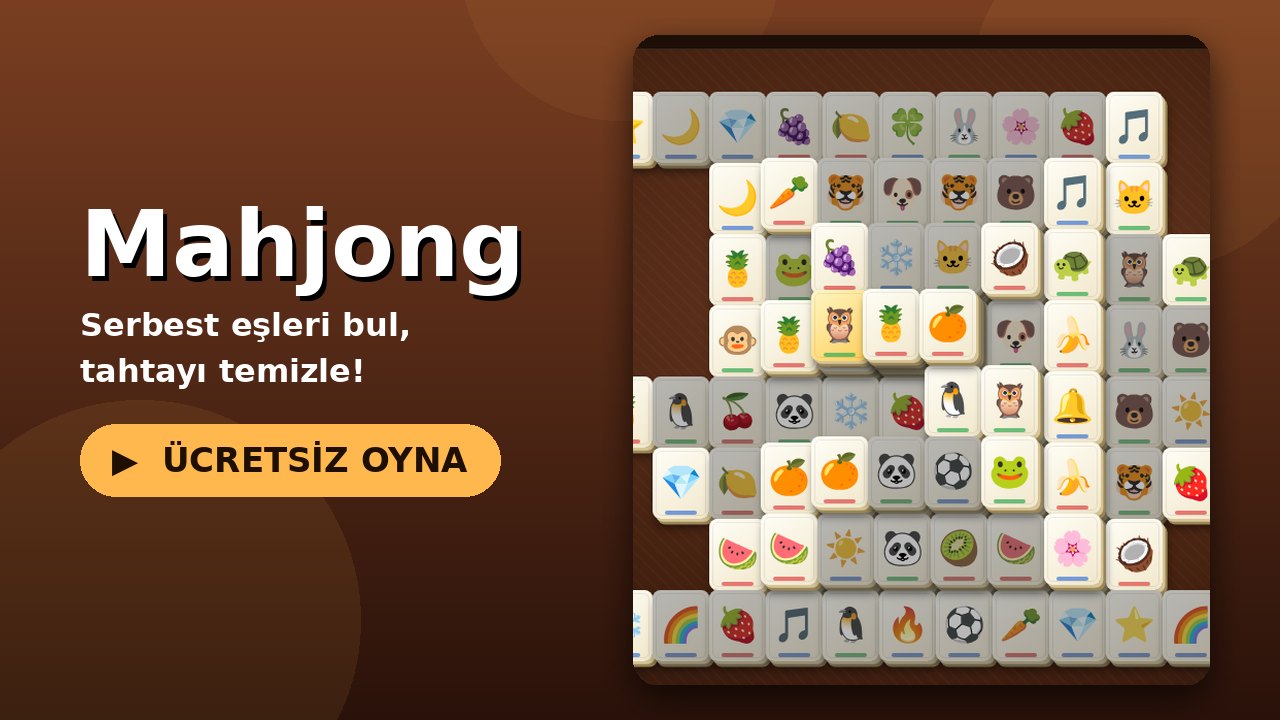 Mahjong oyun ekranı