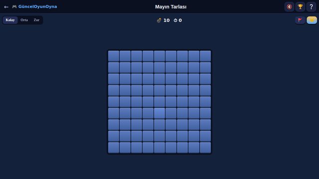 Mayın Tarlası oyun tahtası
