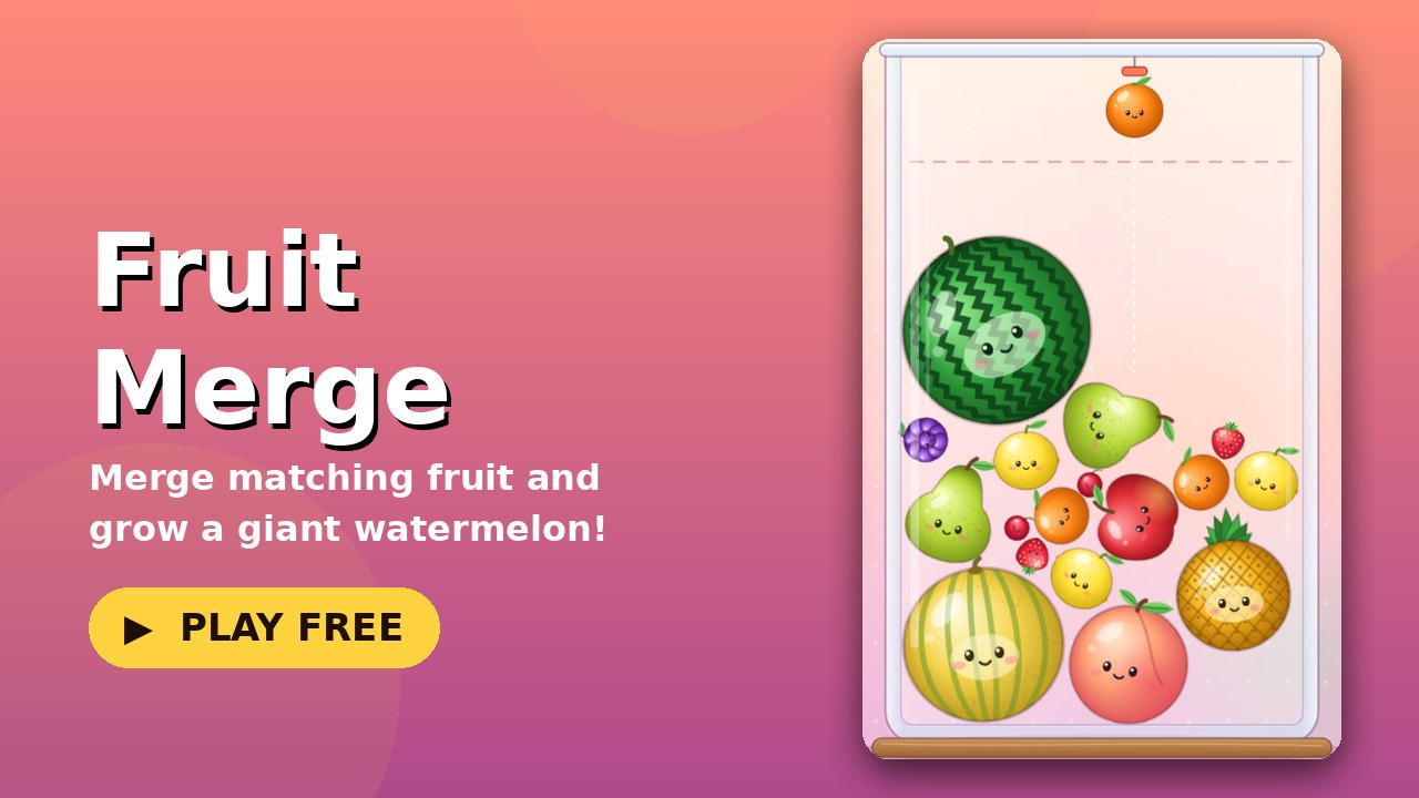 Fruit Merge game screen
