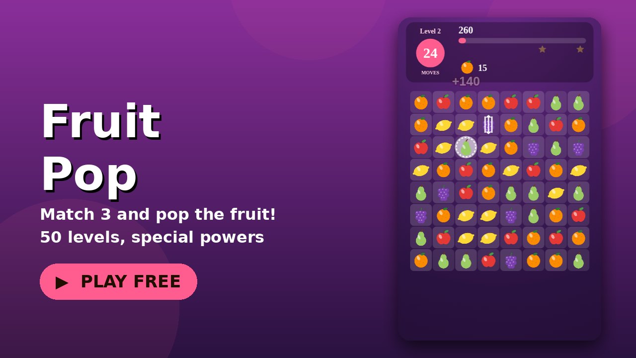 Fruit Pop game screen