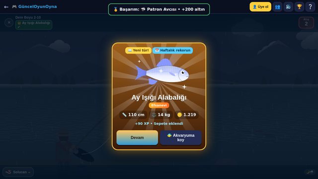 Olta Ustası: efsanevi Altın Pullu Sazan yakalandı kartı