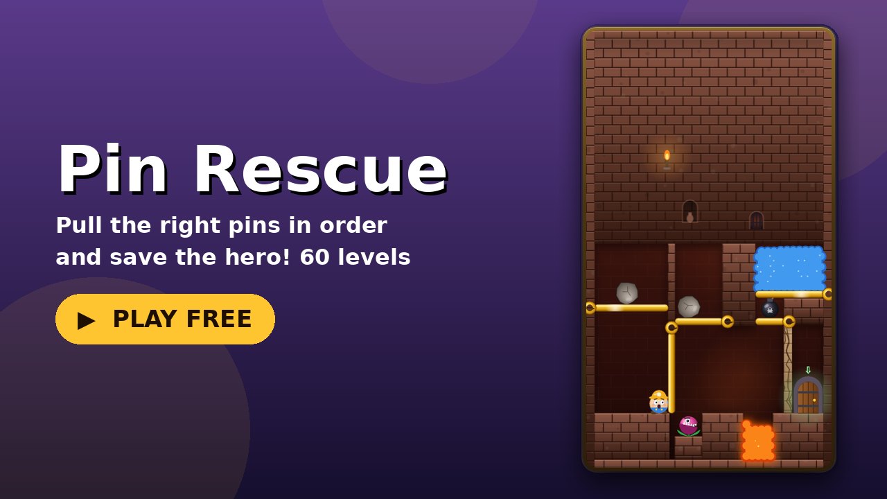 Pin Rescue game screen