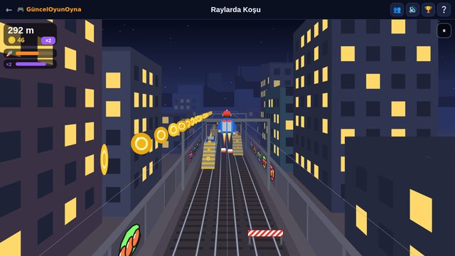 Raylarda Koşu jetpack ile uçuş