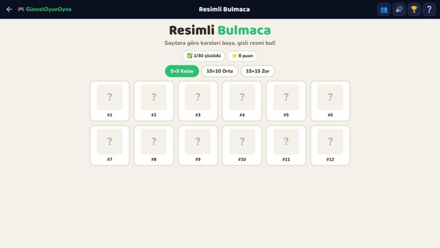 Resimli Bulmaca: çözülen bulmacaların galerisi