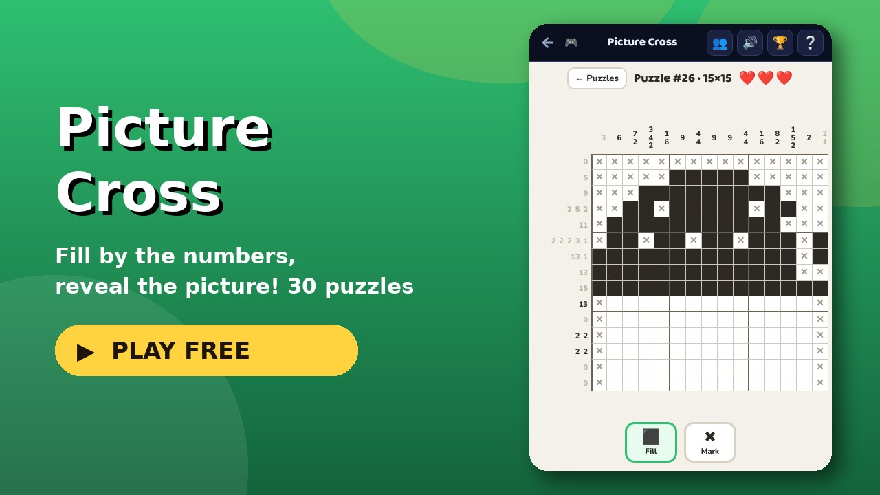 Picture Cross game screen